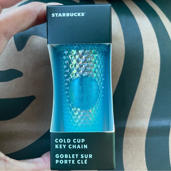 Starbucks Accessories - NWT 2023 Starbucks Gradiant Blue Ombre
Studded Tumbler Keychain